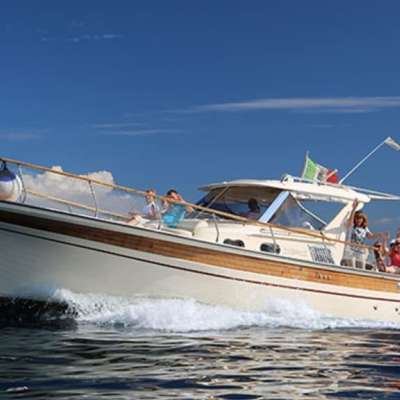 Amalfi coast and Ieranto Bay with hybrid boat